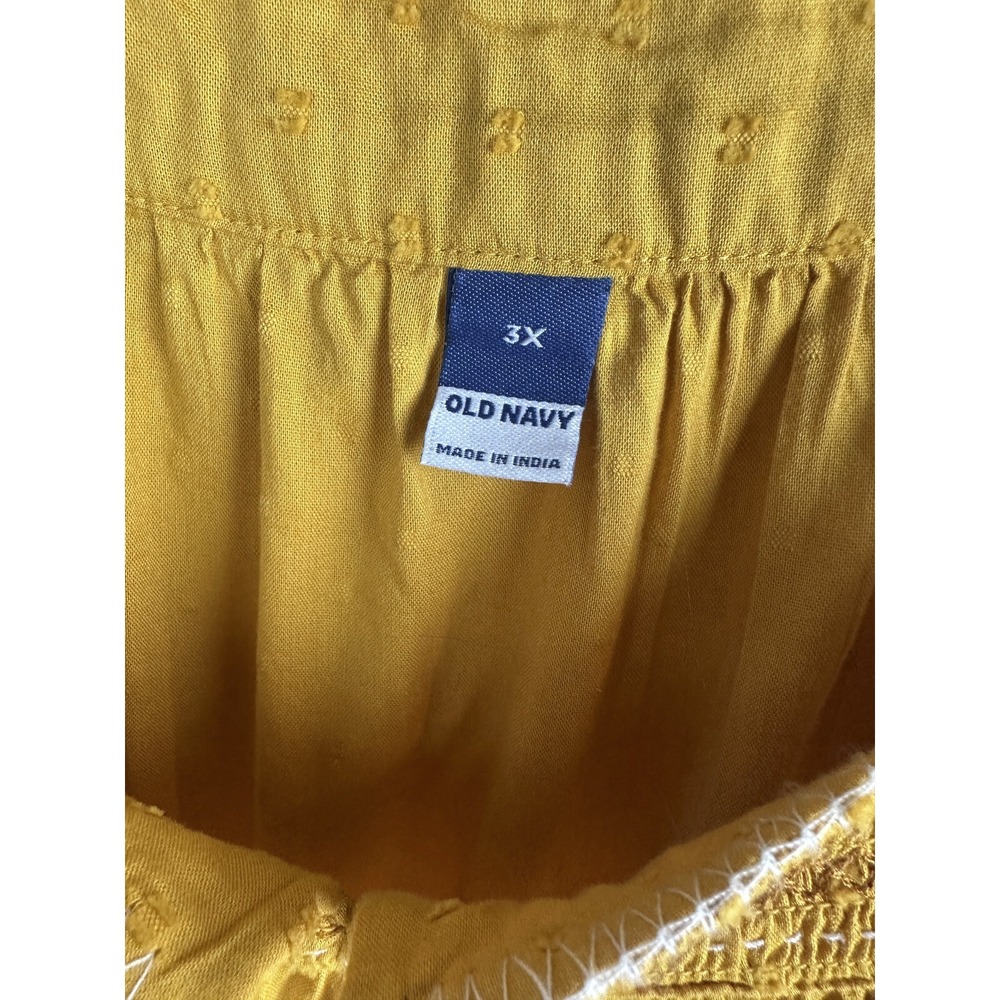 Old Navy Sleeveless Waist Defined Embroidered Clip Dot Maxi Dress Plus Size 3X - Picture 10 of 15